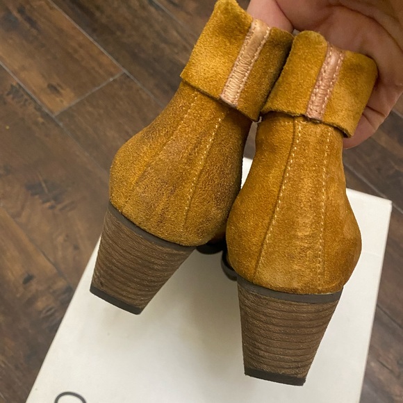 Real leather suede ankle booties heels - Picture 4 of 8